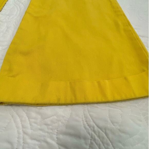 Unif High Rise Flare Leg Cuffed Yellow Pants Women’s Size 26 - Picture 11 of 12